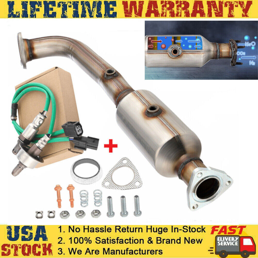 Fits 2007 2008 2009 for Honda CRV 2.4L Pre  Post Catalytic Converter w/ O2 Sensors
