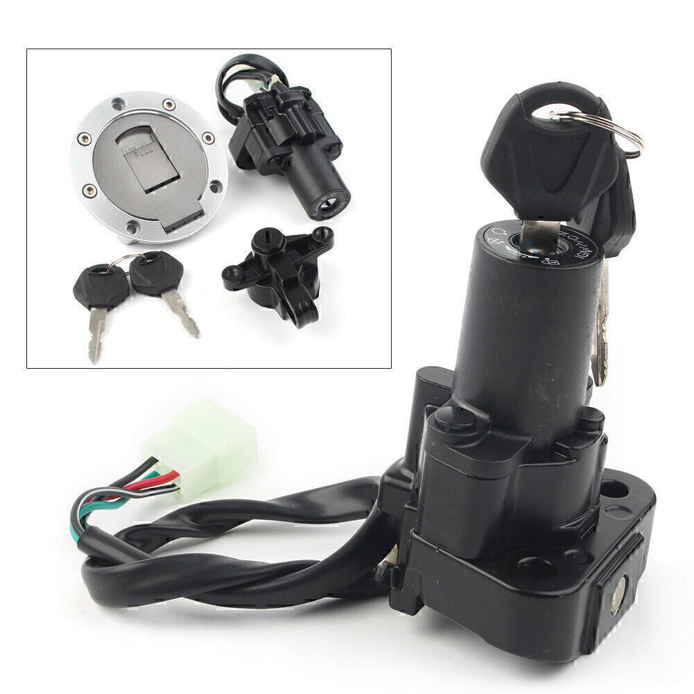 Ignition Switch Gas Cap for Seat Lock Key Set Fit for Yamaha YZF1000R/600R XJR600/400