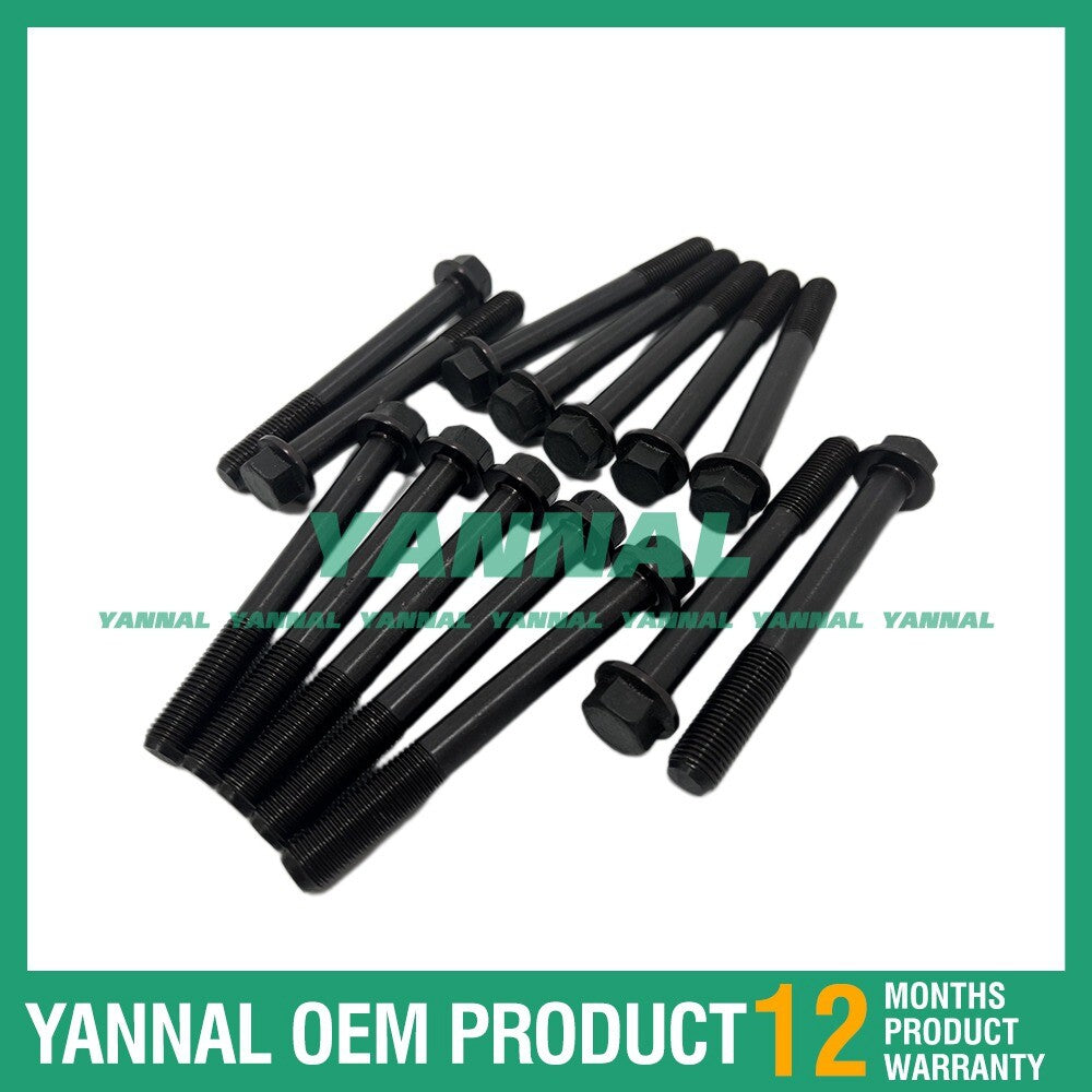 14X cylinder head bolts for Yanmar 3TNV70 engine and 20C tractor