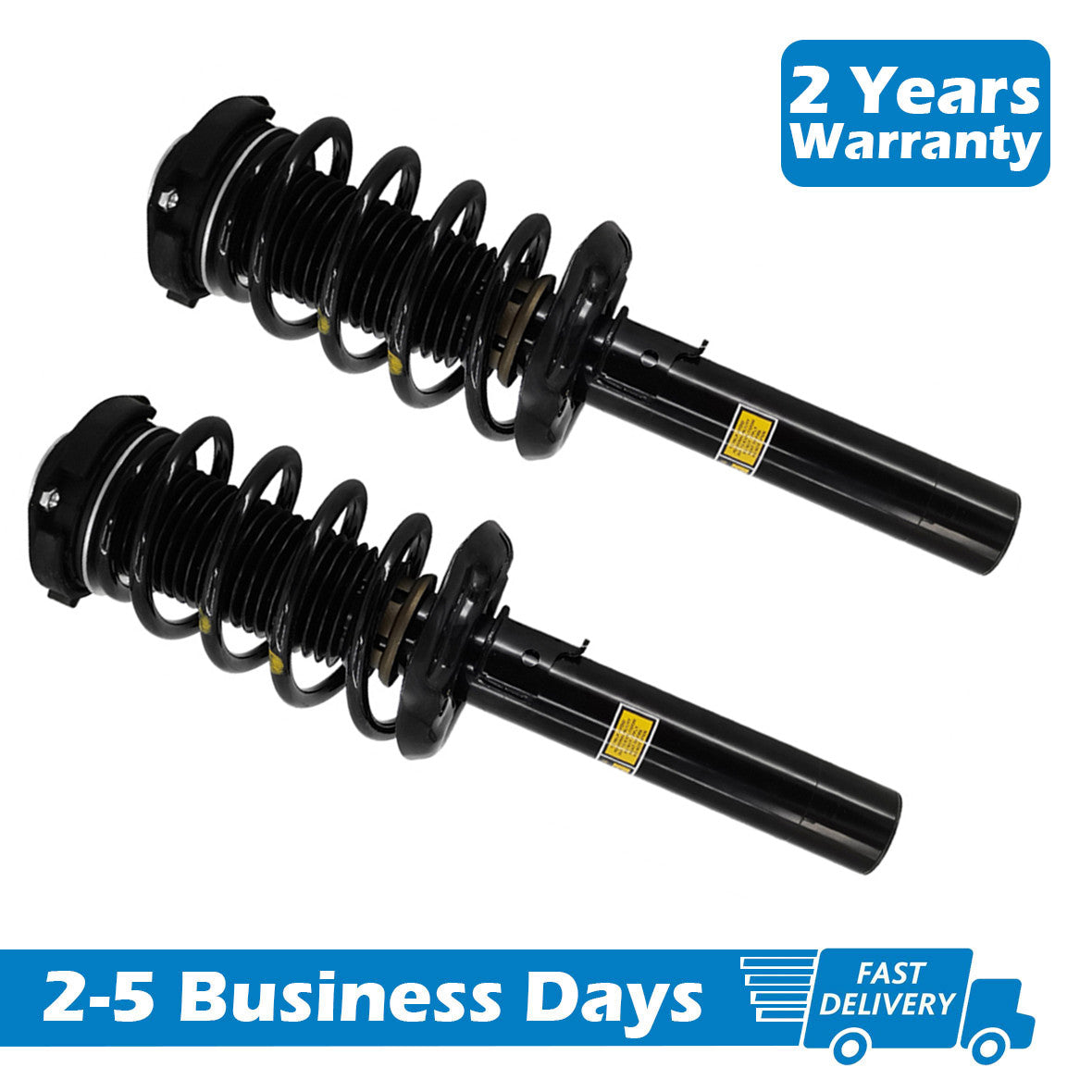 A pair of front shock absorber spring struts with magnetic technology suitable for Audi TT, TTS, Quattro MKII, and TTRS 07-15