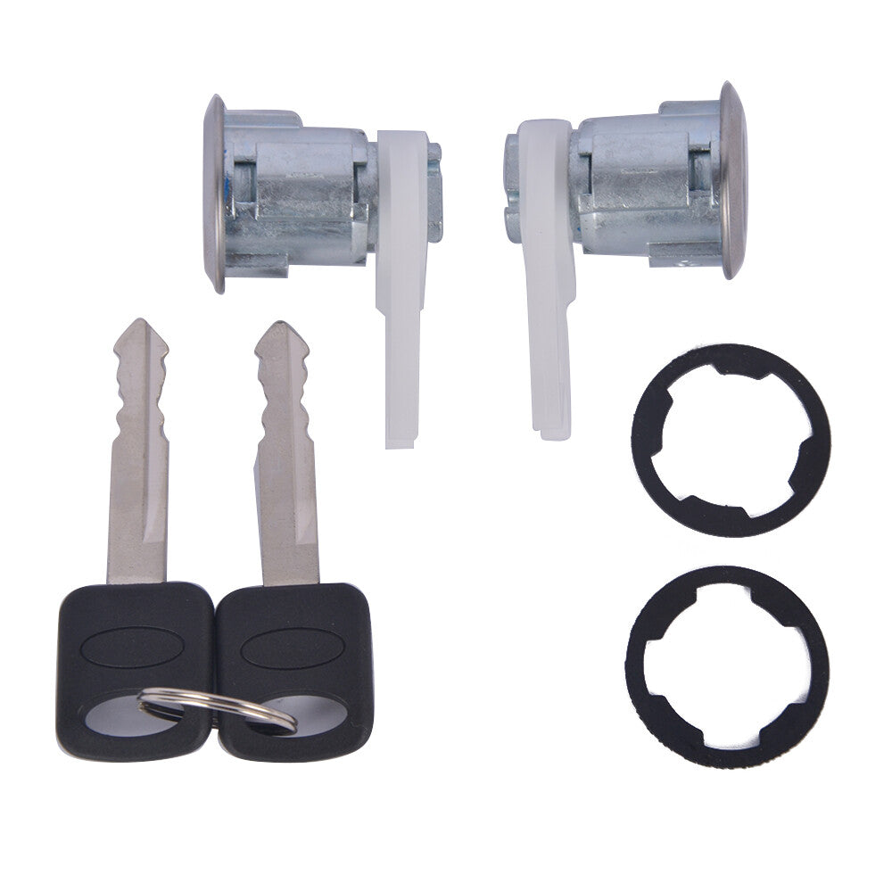 DOOR LOCK CYLINDER SET FOR 1992-1996 BRONCO F-150 F-250 F-350 2 KEYS