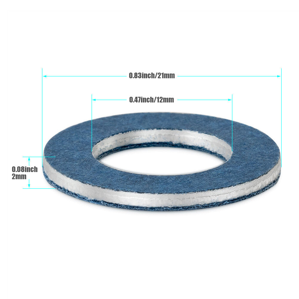 100x Oil Drain Plug Gasket Crush Washer 90430-12031 for LEXUS for TOYOTA 4RUNNER