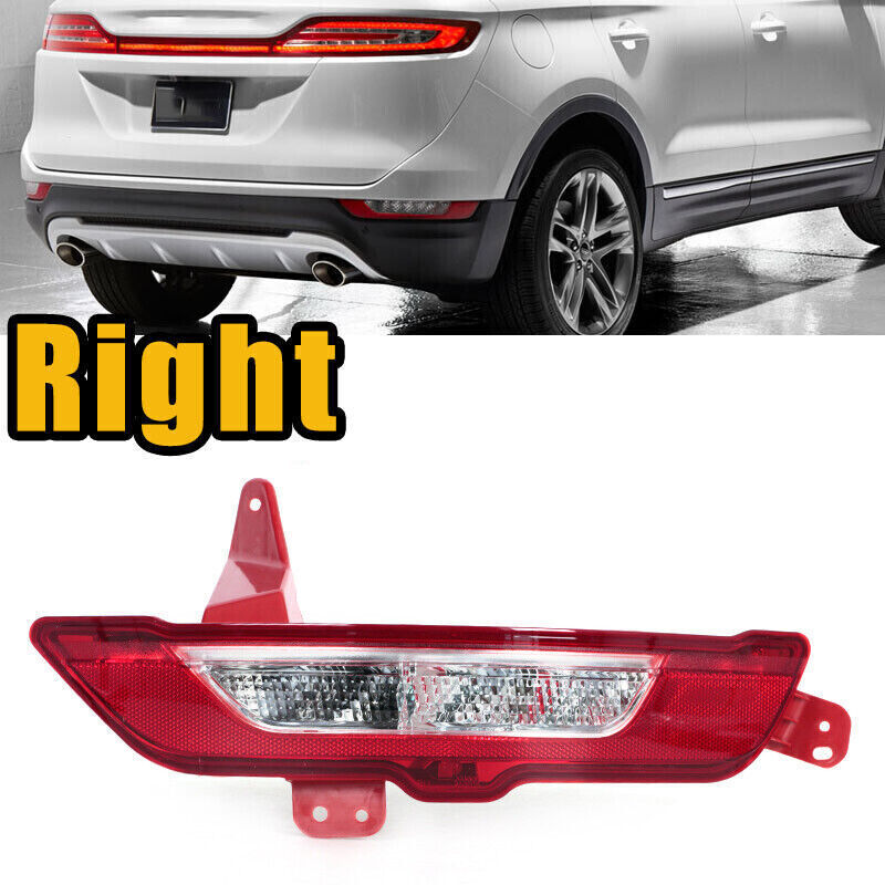 Right Rear Bumper Reverse Light Reflector light W/Bulb for Lincoln MKC 2015-2019