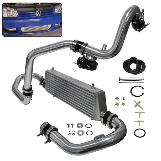 Intercooler Kit + Pipes + BOV for VW for Jetta for Golf GTI GL GLI GLS MK4 1.8T 98-05