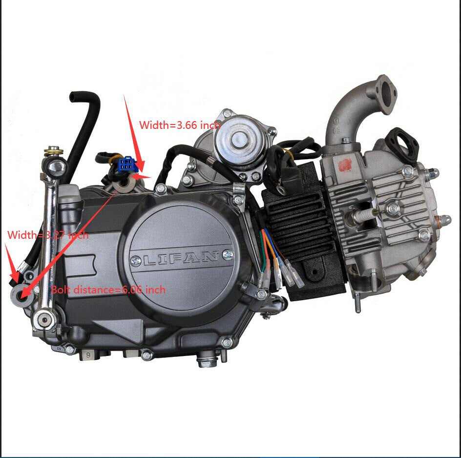 for Lifan 125cc engine motor kit semi-automatic electric/kick start for CT70, CT90, 110, SSR
