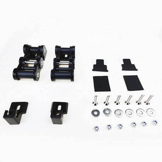 Aluminum Hood Latch Locking Hood Catch Kit Fit for 2007-2017 for Jeep for Wrangler BLACK
