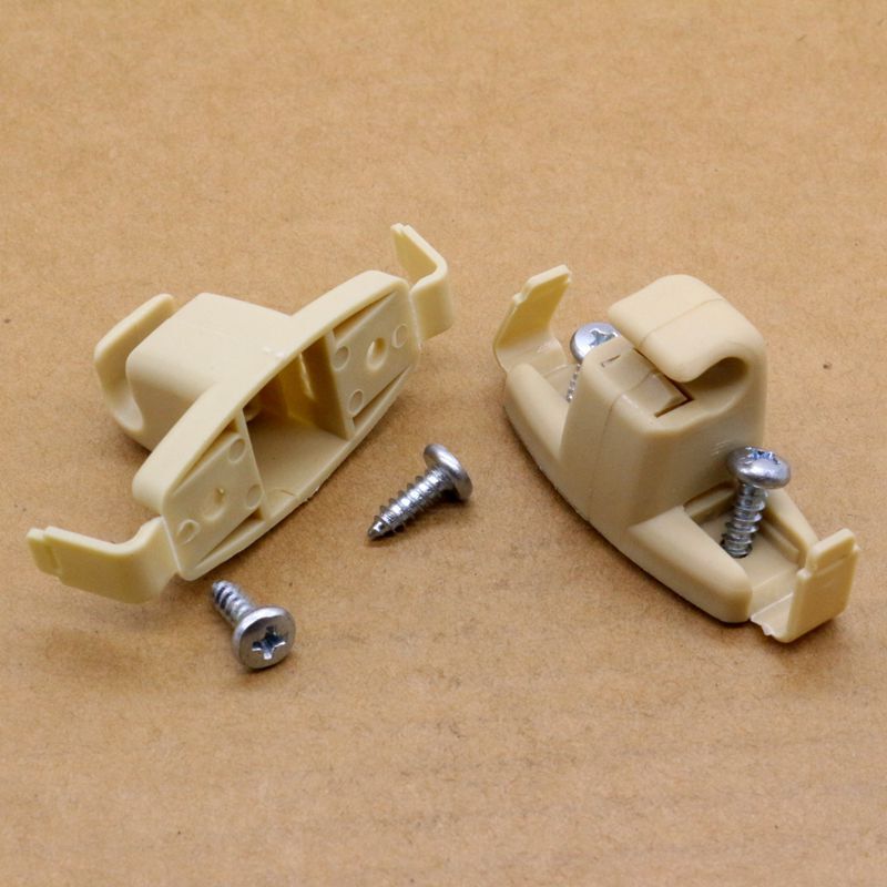 2-pack beige sun visor clips for BMW E46 323i 323Ci 325i 325xi M3 330Ci