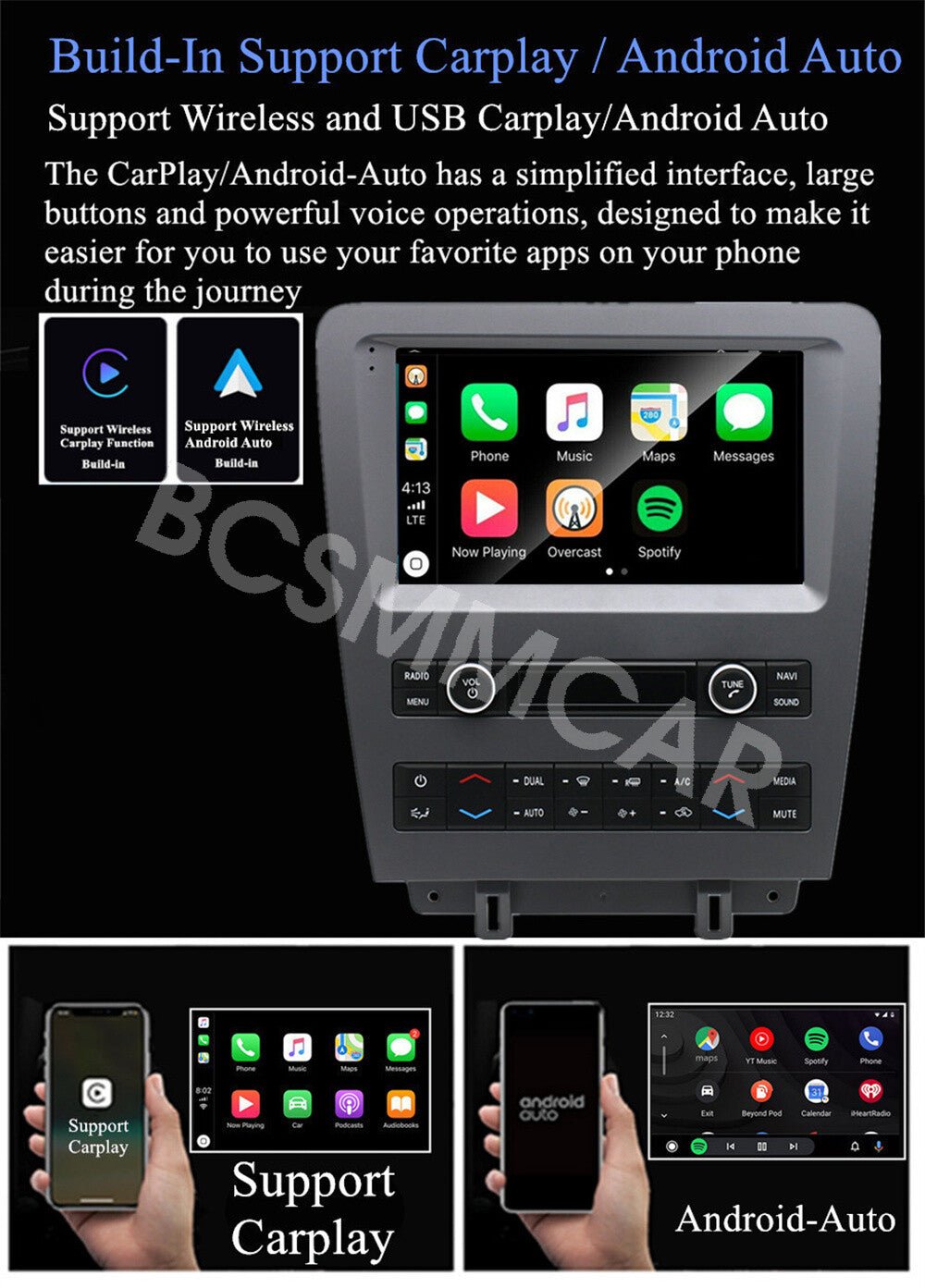 Fit For 2010-2014 for Ford for Mustang Android 13 Car Stereo Radio GPS Navigation Player