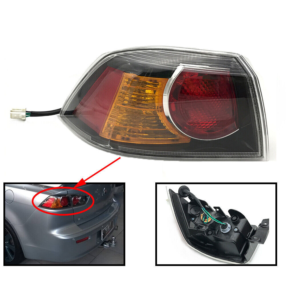 Left Driver Side Tail Light Lamp for Mitsubishi Lancer 2009 2010-2015 8330A621