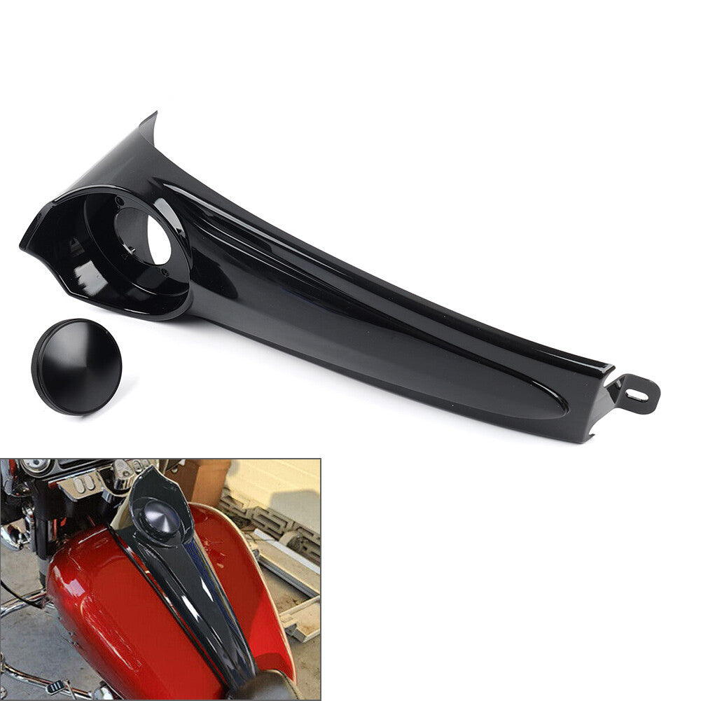 Stretched Dash Panel + Gas Tank Cap Cover Fit for Harley Electra Street Glide 86-07