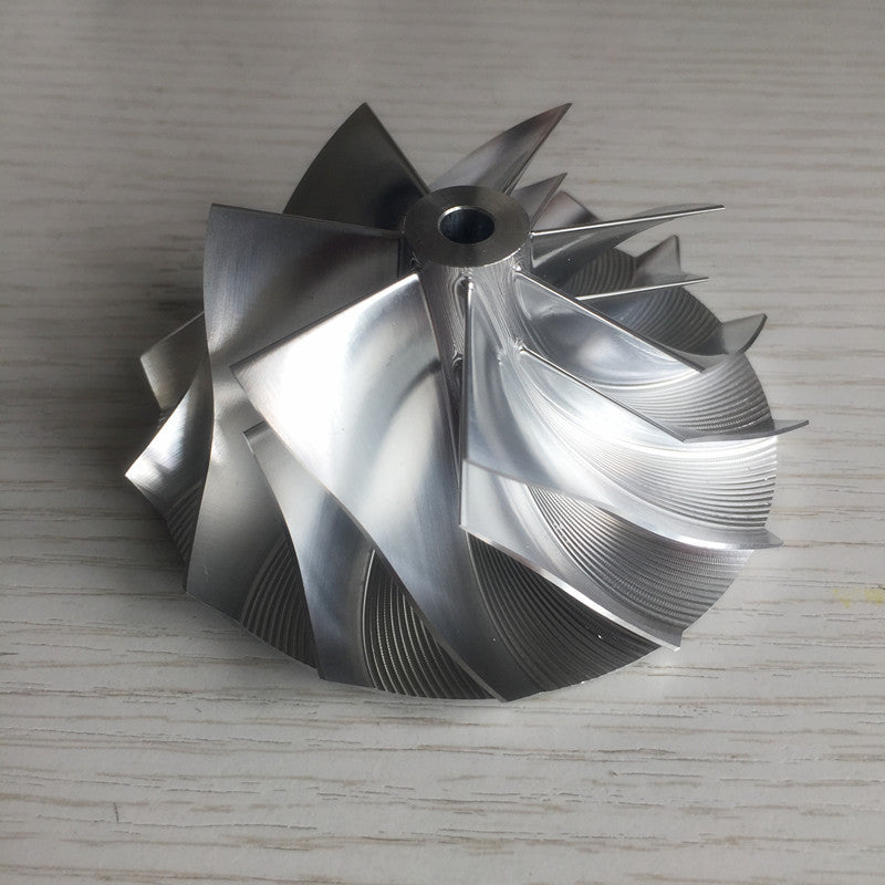 GT3084 61.33/82.00 mm 7+7 Blade High-Performance Turbine Billet Compressor Wheel