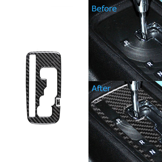Carbon Fiber Automatic Gear Shift Panel Cover Trim for Jeep for Wrangler JK 2011-17