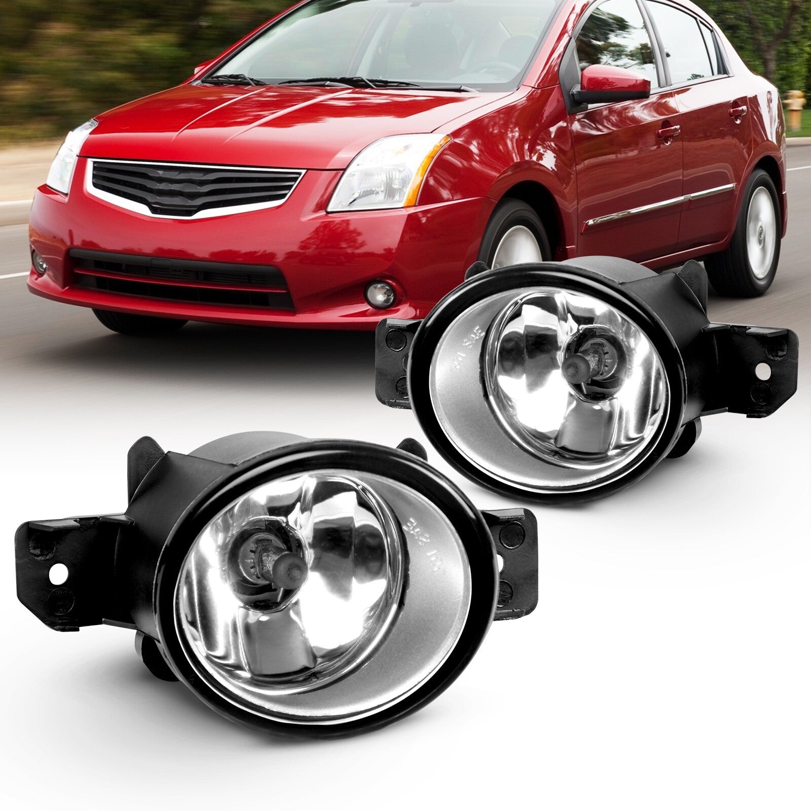 Fog lights compatible with for NISSAN Altima Sentra Maxima Rogue for Infiniti QX60 - Clear - new