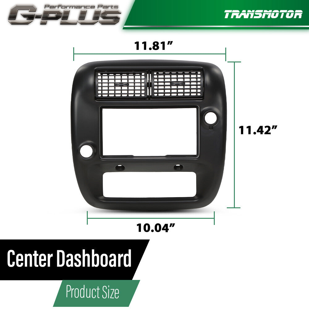 Fit For Explorer Ranger Center Dashboard Radio Panel AC Heater Vent Trim Black