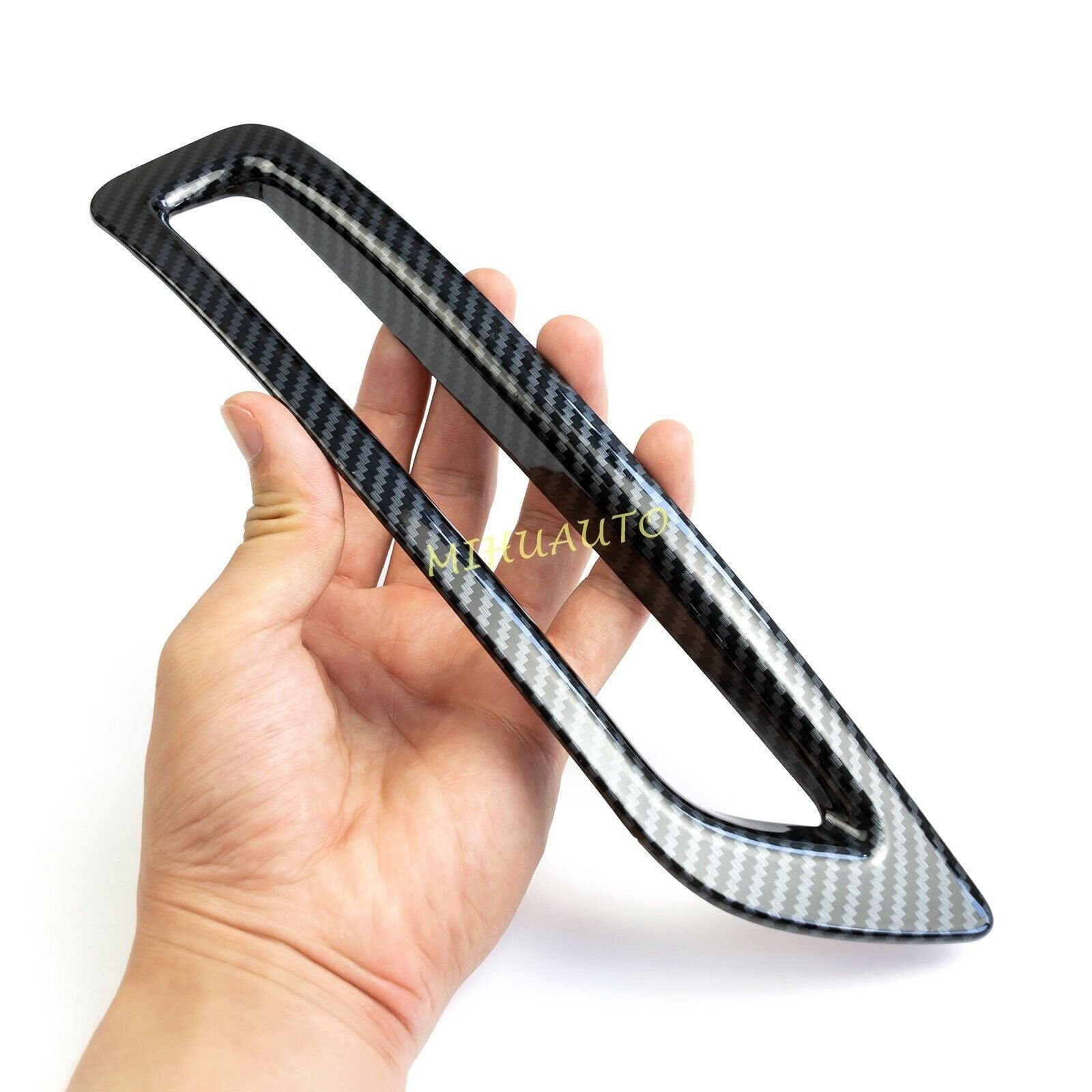 for Nissan Sentra 2020-2023 Carbon Fiber Rear Bumper Fog Light Lamp Frame Trims
