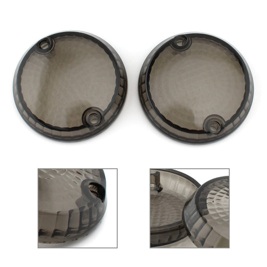 Turn Signal Lens Cover for Kawasaki Vulcan 1500 Classic Mean Streak Smoke Pair