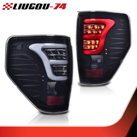 Suitable for 2009-14 for Ford F150, chrome exterior, full LED taillights, brake lights, parking lights.