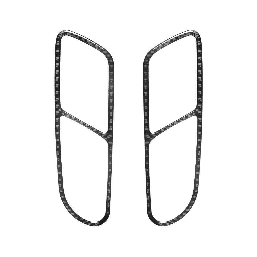 Carbon Fiber Rear Door Handle Frame Cover Trim for Volkswagen for Tiguan 2013-2017