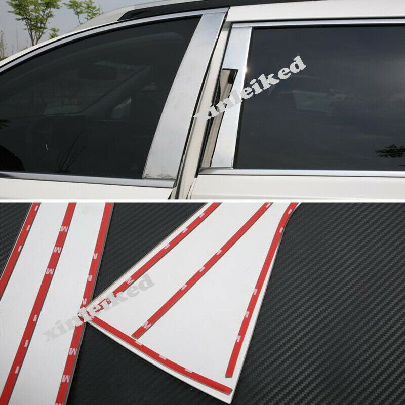 for Hyundai Santa Fe ix45 2019-2021 Chrome Door Window Pillar Posts Cover Trim