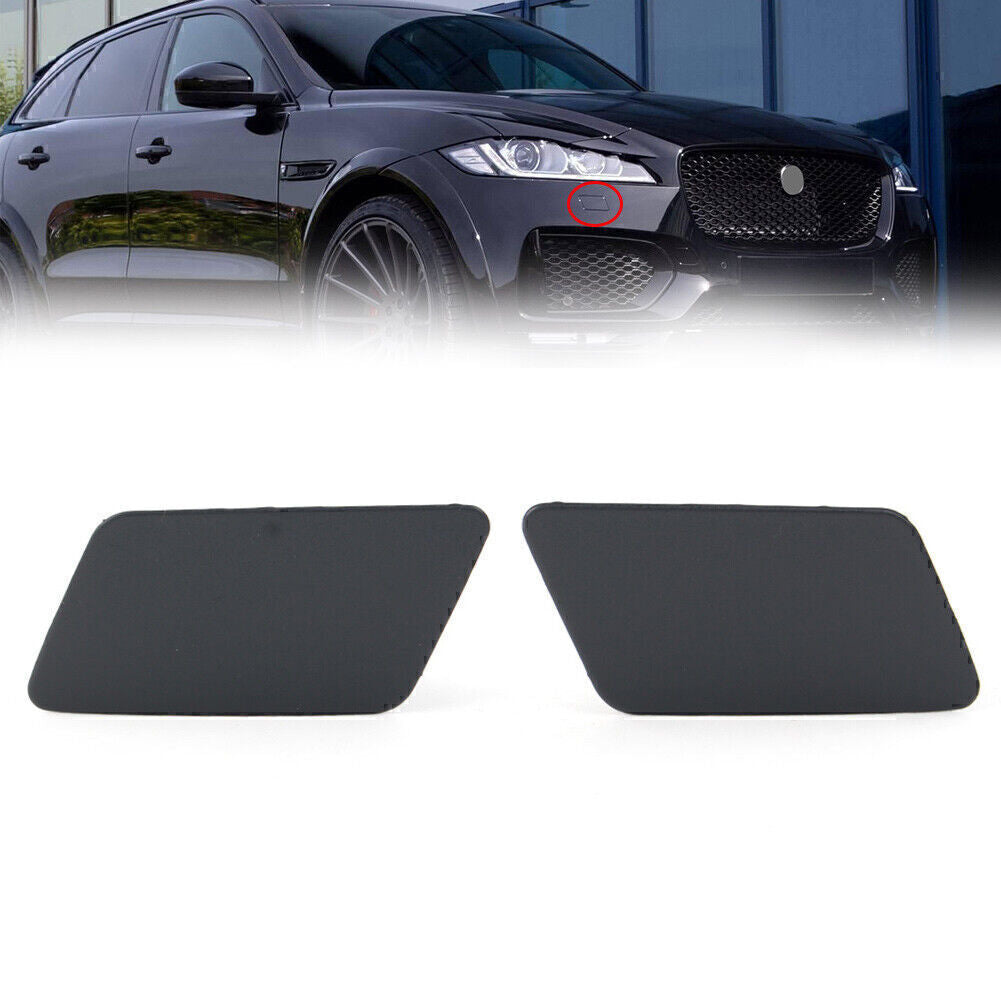 Pair Headlamp Washer Cover Cap for Jaguar F-Pace 2017-2020 2019 T4A5639LML