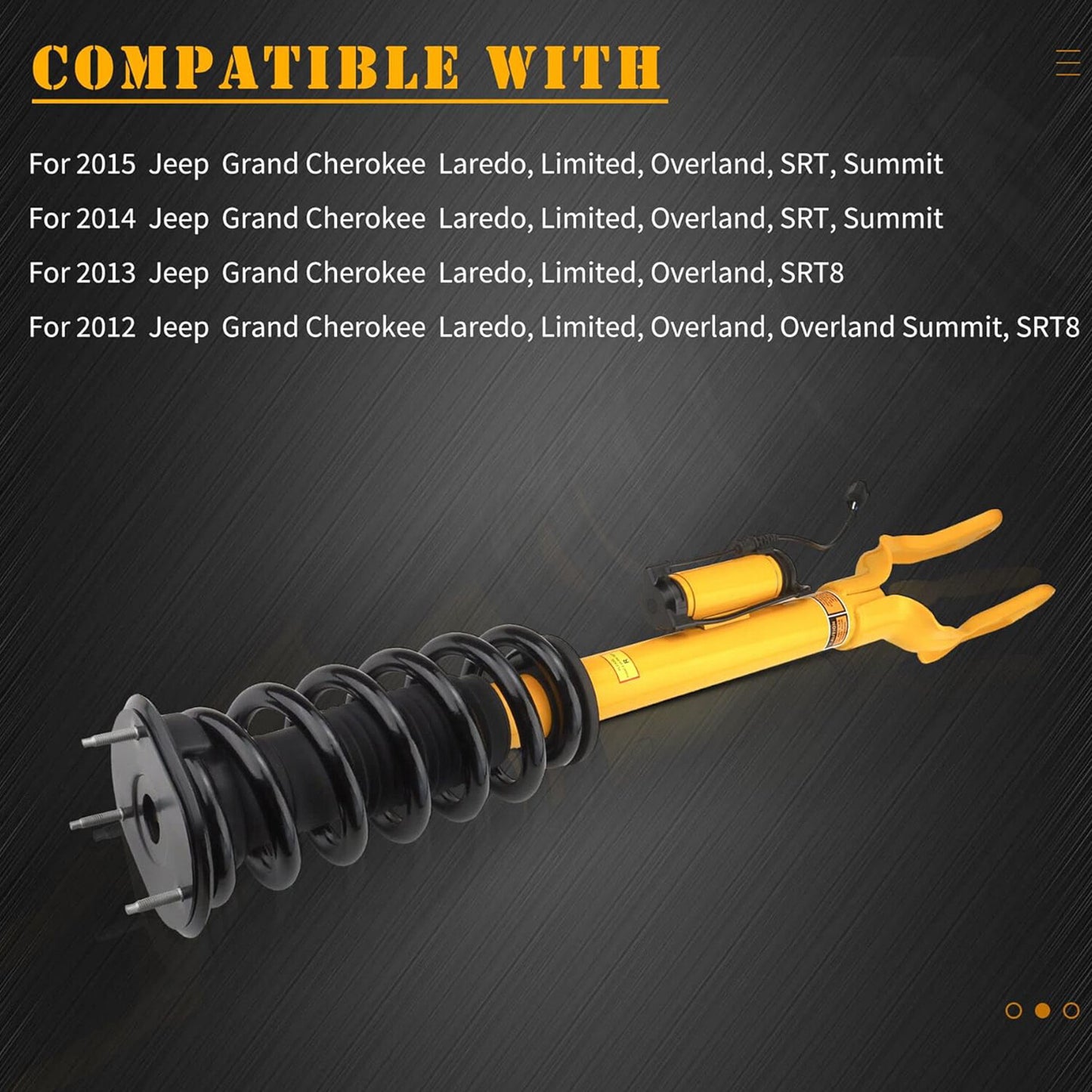 Front and rear shock absorber assemblies with variable damping are suitable for Chevrolet Camaro 16-24