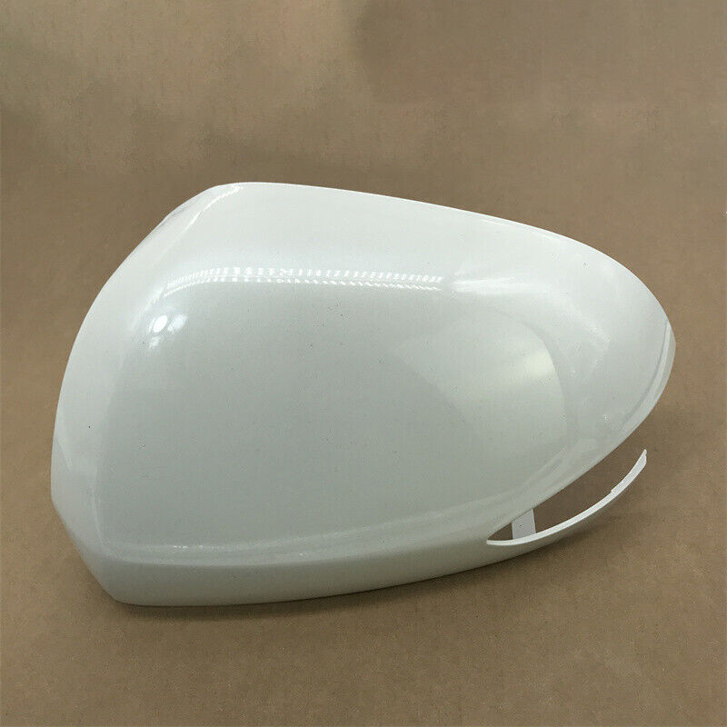 White LH Rearview Door Side Mirror Cover Shell Cap for Hyundai SantaFe 2019-2020