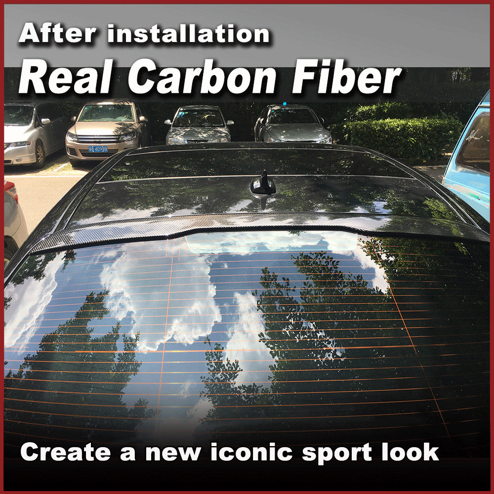 Fit for Mercedes-Benz W222 S400 S65 14-20 REAL CARBON Rear roof spoiler Wing