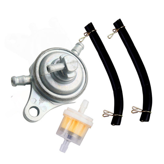 Gas fuel switch pump valve Petcock+ fuel filter suitable for GY6 50-150cc mixed scooter