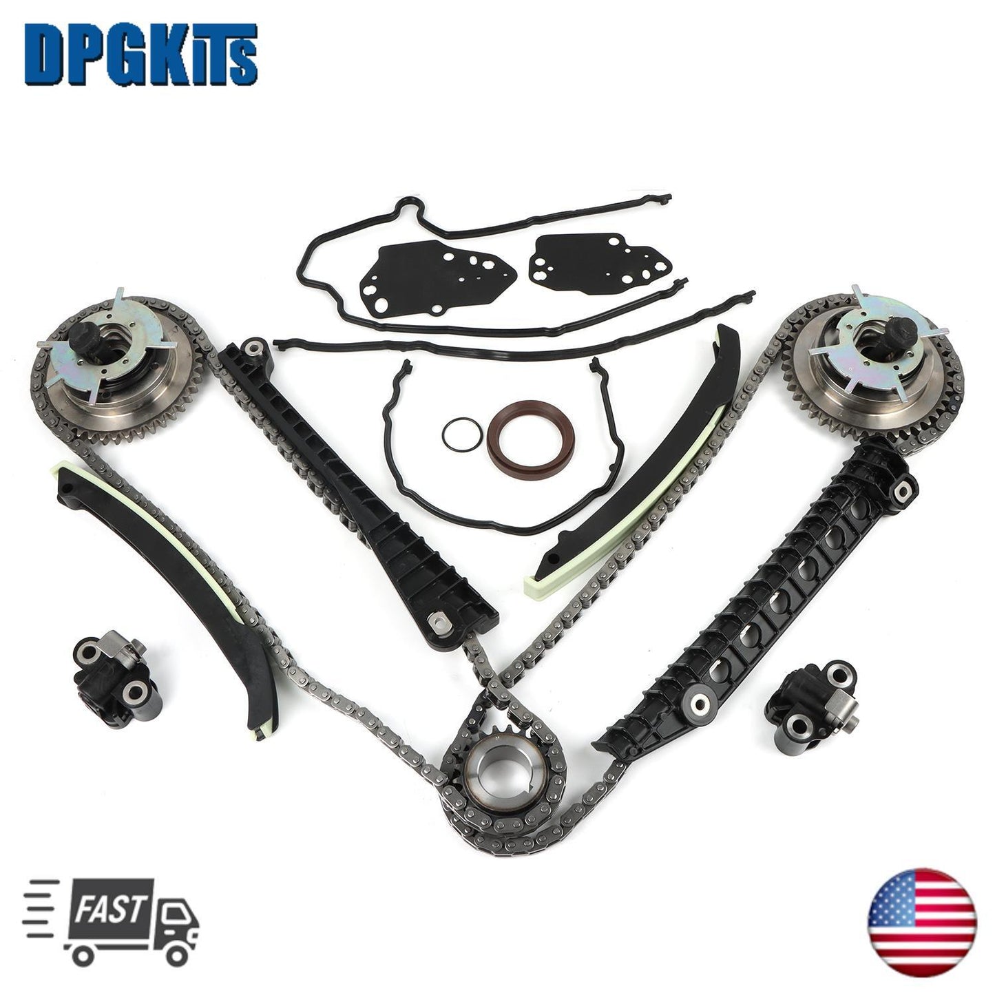 Timing Chain Kit  Cam Phaser for Ford for Lincoln Triton 5.4L 2005-2013 3R2Z6A257DA