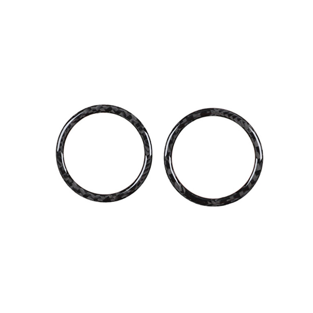 2Pcs Carbon Fiber Interior Defogger Vent Cover Trim for Acura TSX 2009-2014