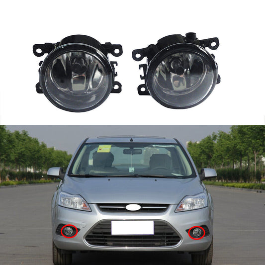 Clear Lens Front Bumper Driving Fog Lights Lamps for Ford Focus 2012 2013 2014