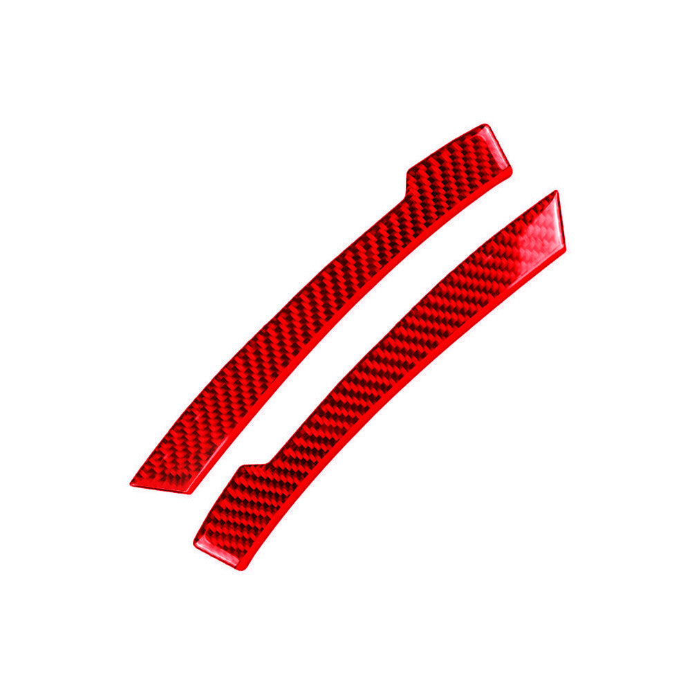 2x Red Carbon Fiber Car Side Rearview Mirror Stripe Trim Cover for Benz A B C E