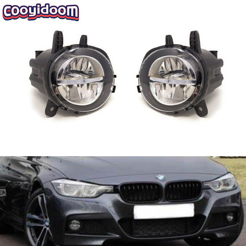 Applicable to 2012-2018 for BMW 3 Series F30 F35 LED front fog lights with bulbs (left + right -)
