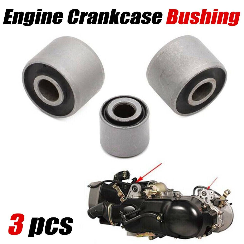 3PC Scooter Moped ATV Engine Crankcase Bushing Mount For GY6 50 125CC,150CC