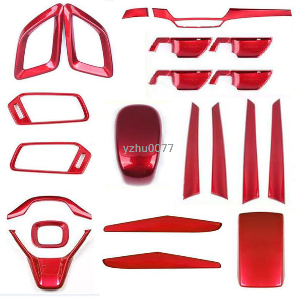 for Honda Accord 2018-2022 Car Red Car Interior Decoration Kit Covers Trim 21Pcs