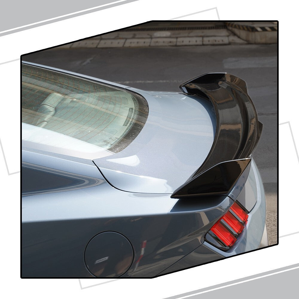 Rear Spoiler For 2024-2025 for Ford for Mustang DH Performance W/Gurney Flap-Gloss Black