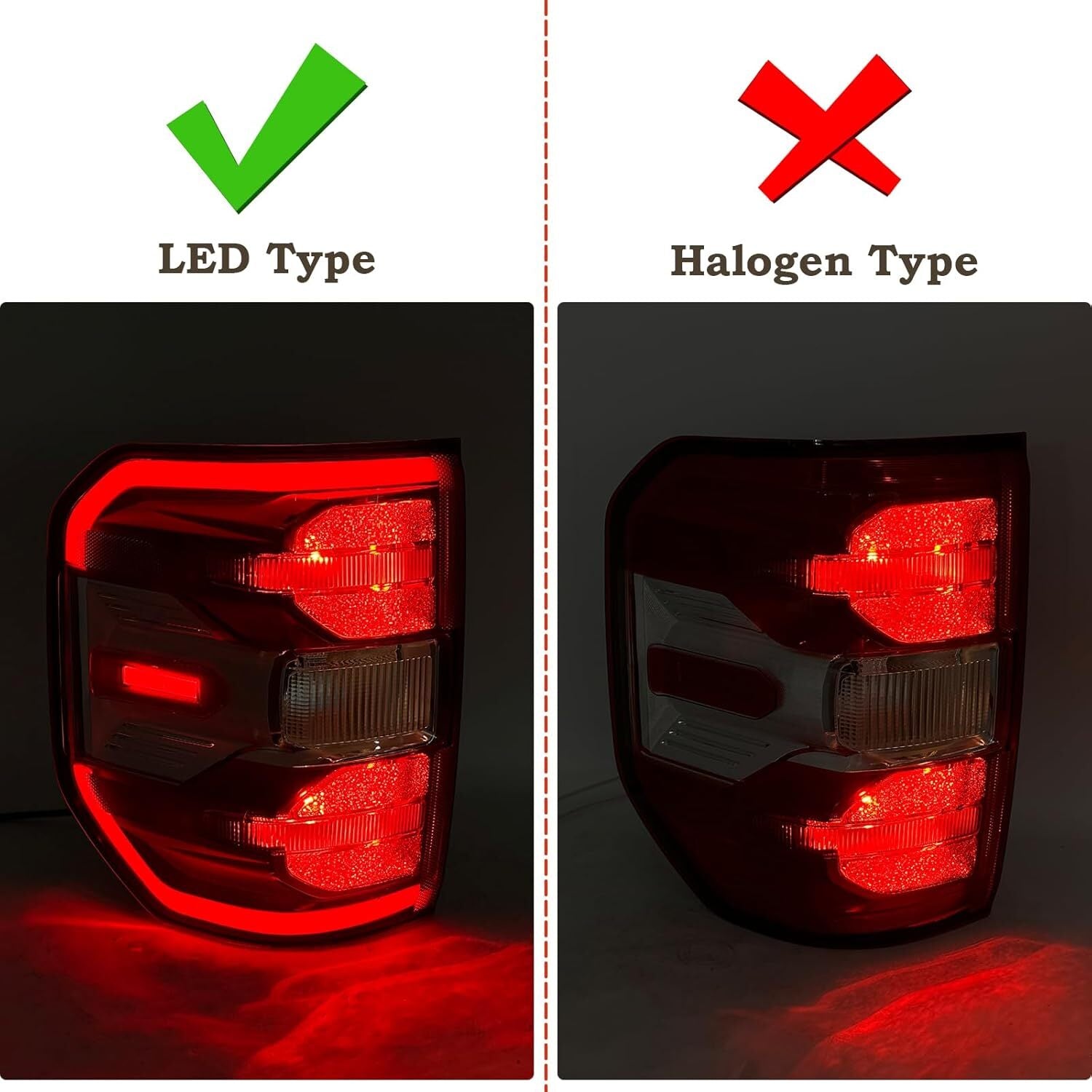 LED Tail Light Left Driver Rear Lamp Fit for Ford Maverick Lariat 2022-2023 2024