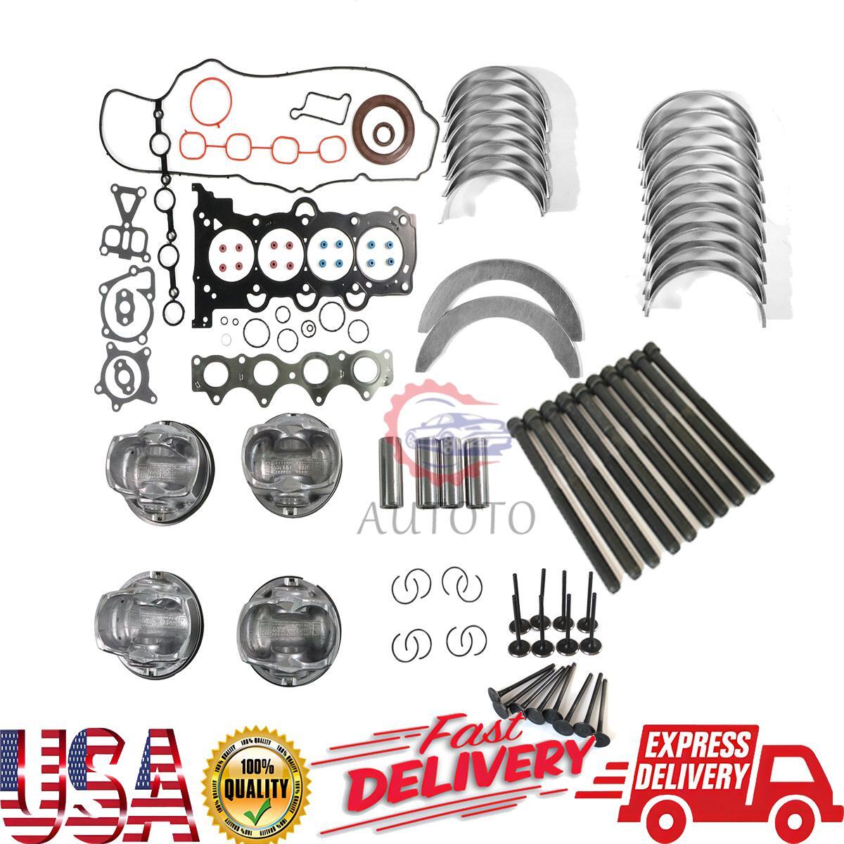 G4FJ 1.6L Engine Overhaul Rebuild Kit - Main Bearing Pistons Rings for Hyundai