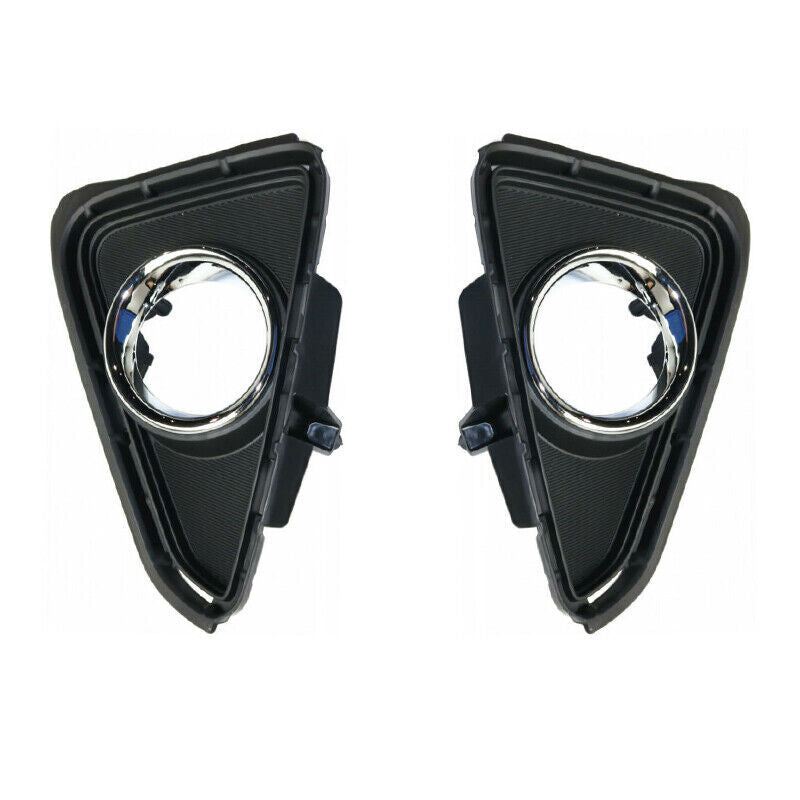 A pair of front fog light grilles and fog light frames are suitable for the 2016 for Toyota RAV4.