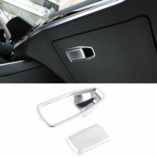 for BMW 3-Series G20 2019-2021 Silver ABS for Co -Pilot Storage Box Handle Bowl Trim