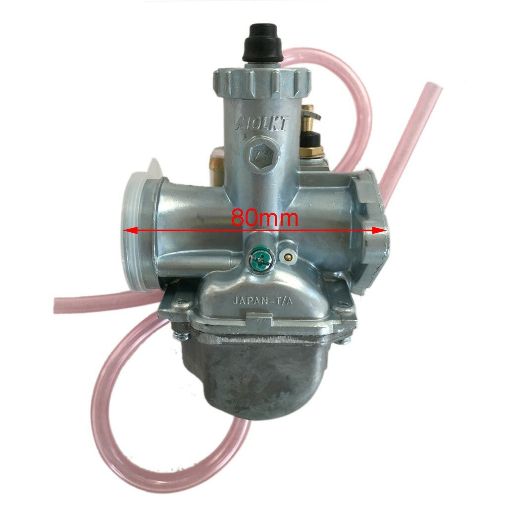 Molkt 26mm carburetor air filter manifold suitable for 110, 125, 140cc, and 150 liter Apollo bicycles.