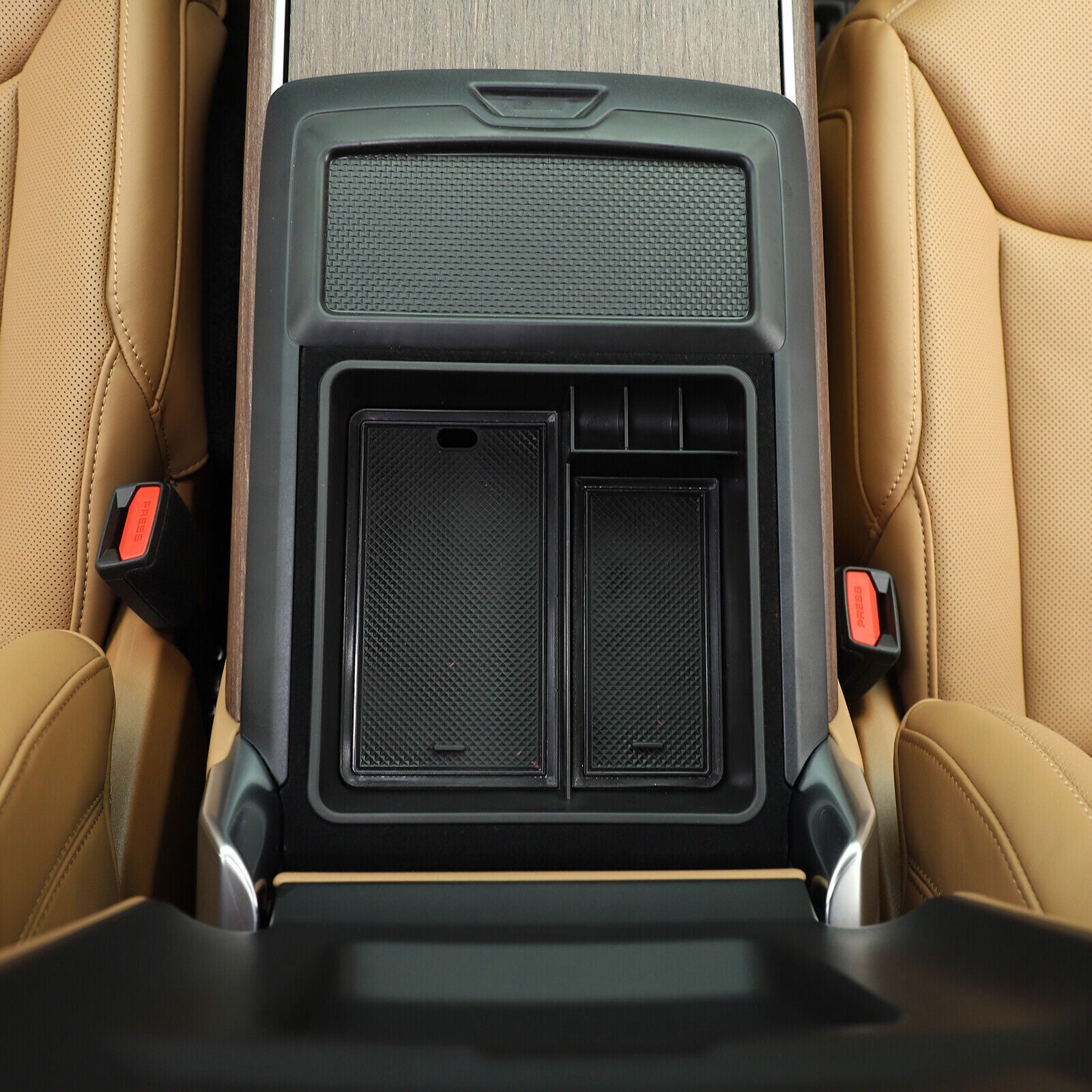 Black Console Armrest Storage Box Tray For LR for Range Rover Sport/Vogue 23-2025