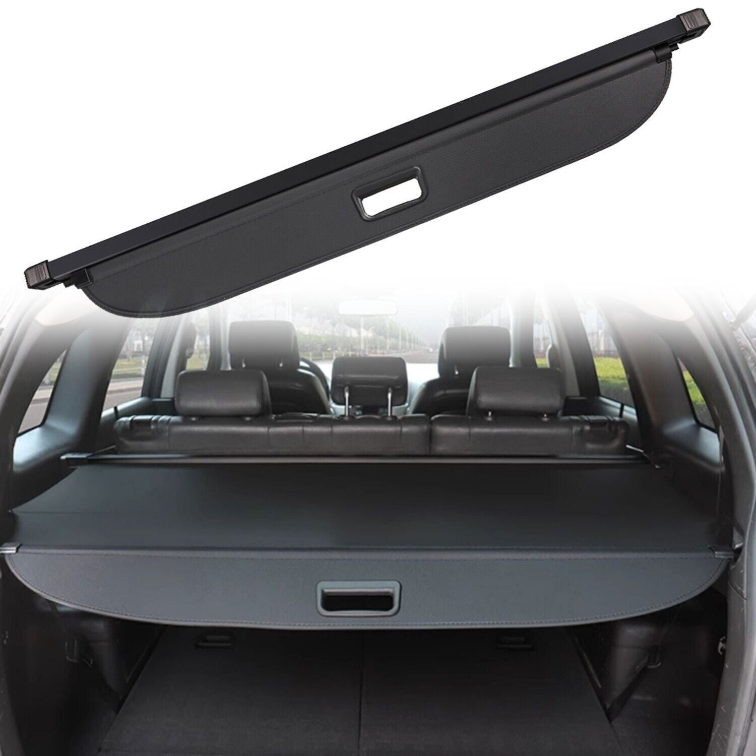 for Subaru Crosstrek GU 2024 Rear Trunk Cargo Cover Security Shield Shade Black