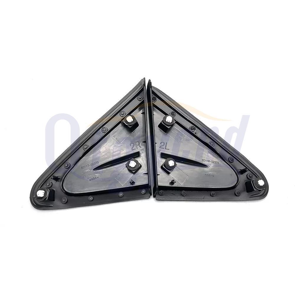 2pcs For 19-21 for Toyota for Corolla Side Mirror Fender Corner Triangle Cover Trim