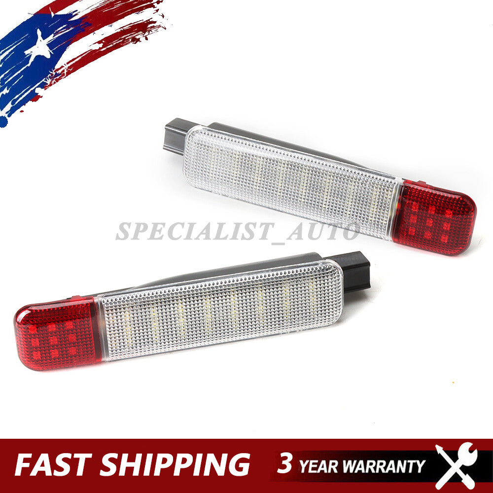2X for Chevy Silverado for GMC for Sierra Interior Door Panel Courtesy LED Light Lamps