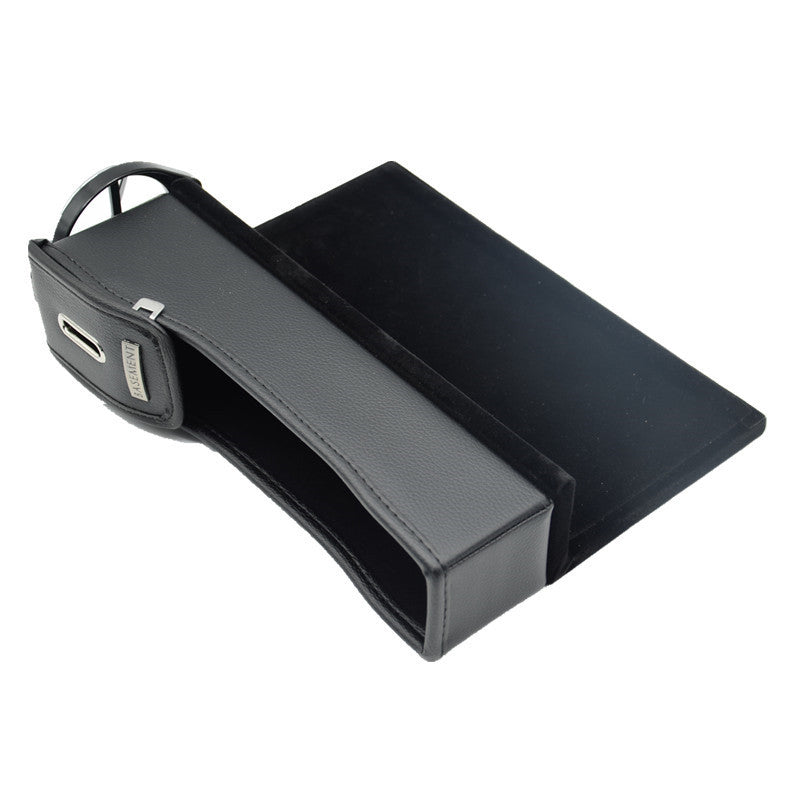 1Pc Car Side Pocket With Cup Hoder Right for Seat Catcher Organizer Storage Coin Box