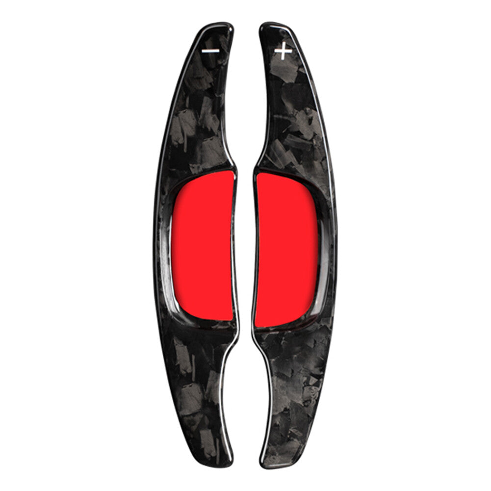 2¡ÁSteering Wheel Paddle Shifter Extension Fit for Mazda 3 2020-2021 Carbon Fiber Car
