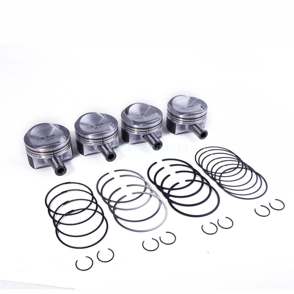 4pc 1.8T 21mm Pistons Set Fit for VW for Golf for SKODA for AUDI A3 A4 A5 TT CDA BZB CDH CGY