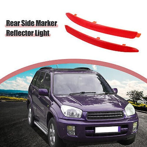 1Z0945105 1Z0945106 Double rear bumper side marker reflectors in red, suitable for Skoda