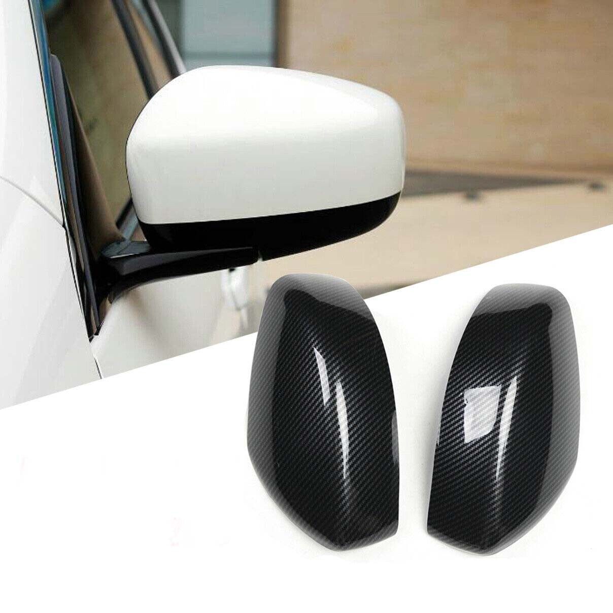 2010-2013 for Infiniti G25 G37 Carbon Fiber Rearview Side Mirror Cap Cover Trim